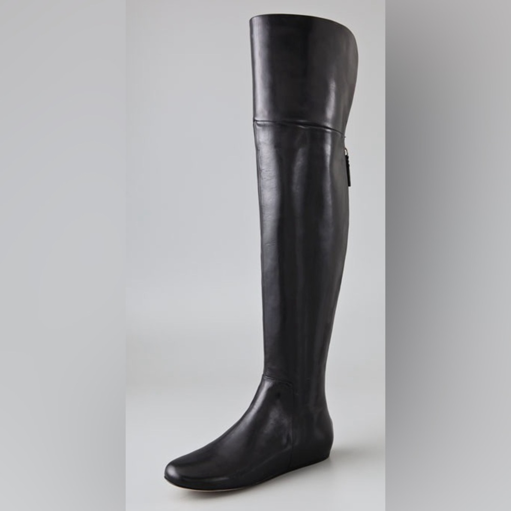 Vera Wang Leather Knee-High Boots